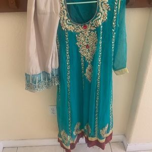 2 pc anarkali dress pakistani